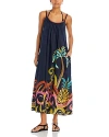 FARM RIO PINEAPPLE WAVE MAXI DRESS SWIM COVER-UP