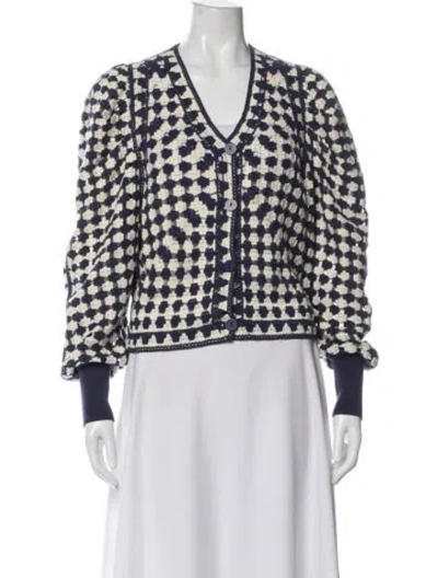 Pre-owned Farm Rio Plaid Print Evening Jacket In Multi
