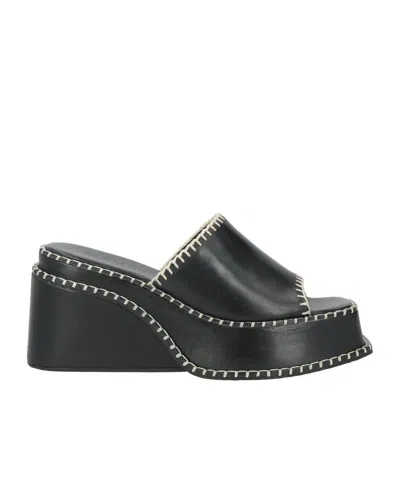 Farm Rio Plain Colour Sandals In Black