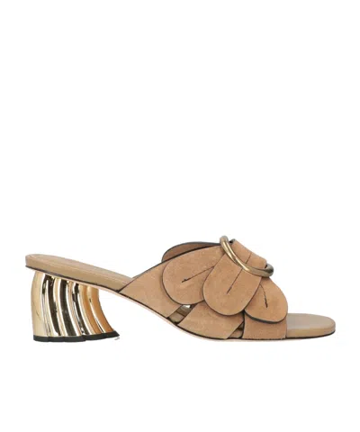 Farm Rio Plain Colour Sandals In Nude