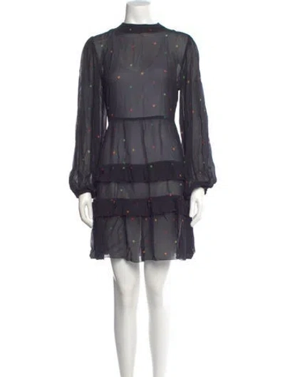 Pre-owned Farm Rio Polka Dot Print Mini Dress In Multi