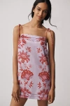 Farm Rio Porcelain Garden Lilac Mini Dress Sleeveless In Purple