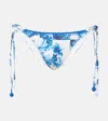 Farm Rio Printed Bikini Bottoms In Multicoloured