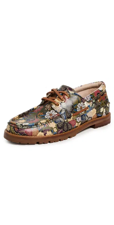 Farm Rio Printed Boat Shoes Print In Multi