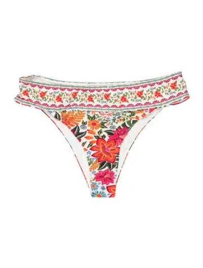 Pre-owned Farm Rio Printed Bottoms W/ Tags In White