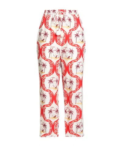 Farm Rio Printed Casual Pants In Multi