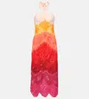 Farm Rio Summer Gradient Ombre Richelieu Midi Dress In Multi