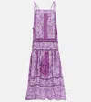 Farm Rio Sweet Garden Sleeveless Maxi Dress Sweet Garden Lilac In Sweeat Garden Lilac