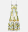 Farm Rio Sicily Midi Dress In White