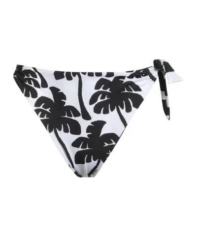Farm Rio Printed High-waisted Bikini In Black