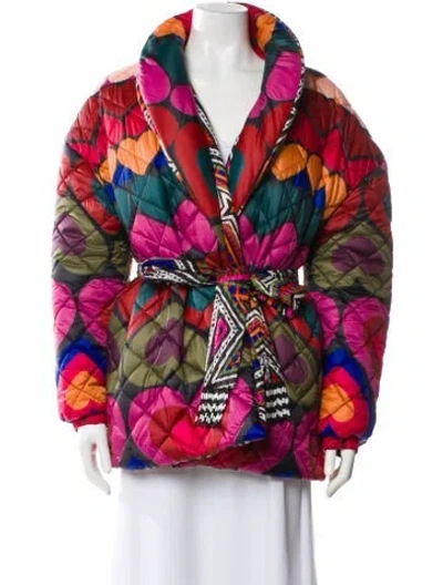 Pre-owned Farm Rio Printed Jacket In Black
