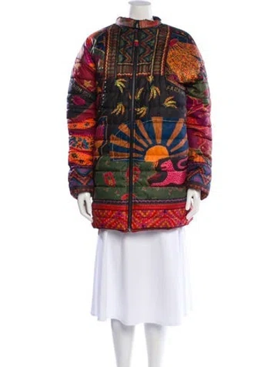 Pre-owned Farm Rio Printed Jacket In Multi