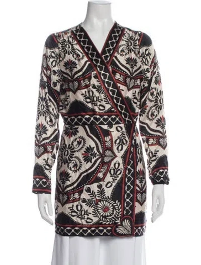 Pre-owned Farm Rio Printed Jacket In Multi