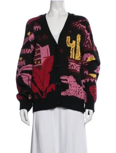 Pre-owned Farm Rio Printed Jacket In Red