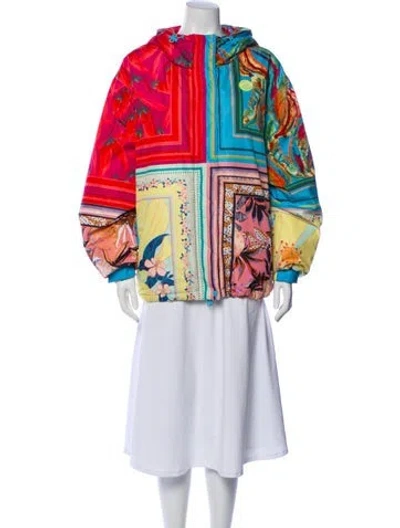 Pre-owned Farm Rio Printed Jacket W/ Tags In Pink