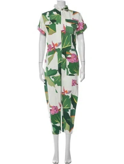 Pre-owned Farm Rio Printed Jumpsuit In Multi