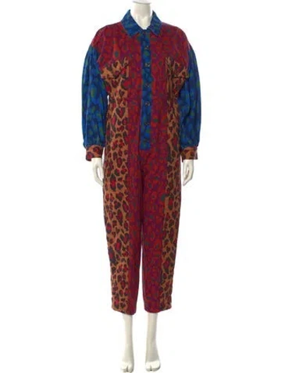 Pre-owned Farm Rio Printed Jumpsuit W/ Tags In Multi
