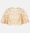 Farm Rio Printed Linen Top