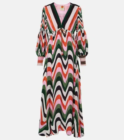 Farm Rio Printed Maxi Dress In Multi