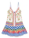 Farm Rio Picnic Peppers Ainika Mini Dress Picnic Peppers Ainika Off White