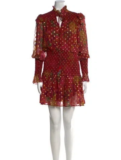 Pre-owned Farm Rio Printed Mini Dress