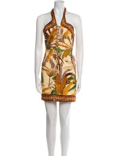 Pre-owned Farm Rio Printed Mini Dress In Multi
