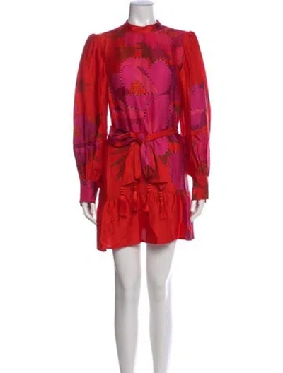 Pre-owned Farm Rio Printed Mini Dress In Multi