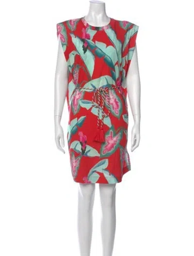 Pre-owned Farm Rio Printed Mini Dress W/ Tags In Multi