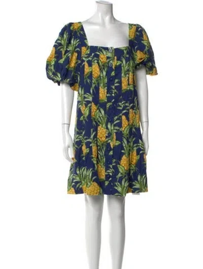 Pre-owned Farm Rio Printed Mini Dress W/ Tags In Multi