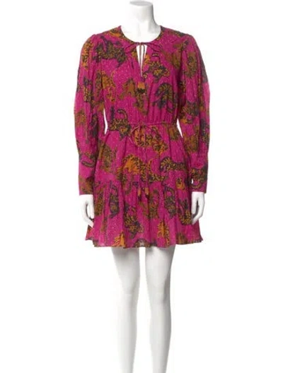 Pre-owned Farm Rio Printed Mini Dress W/ Tags In Pink