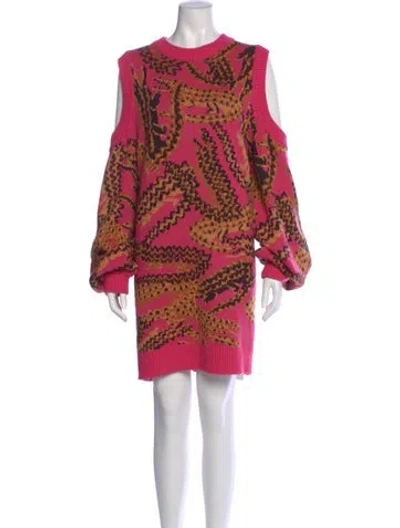 Pre-owned Farm Rio Printed Mini Dress W/ Tags In Pink