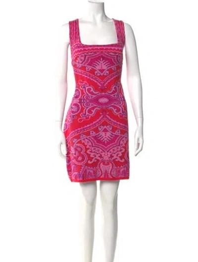 Pre-owned Farm Rio Printed Mini Dress W/ Tags In Pink