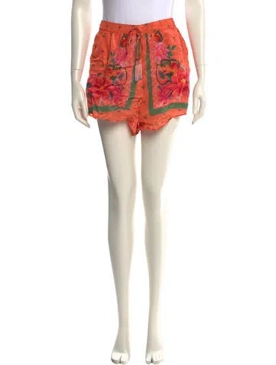 Pre-owned Farm Rio Printed Mini Shorts In Multi