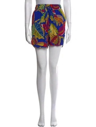 Pre-owned Farm Rio Printed Mini Shorts In Multi