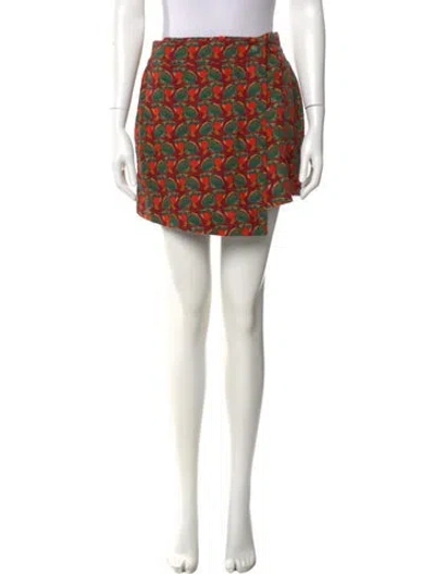 Pre-owned Farm Rio Printed Mini Shorts In Pink