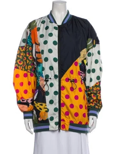 Pre-owned Farm Rio Printed Performance Jacket In Multi