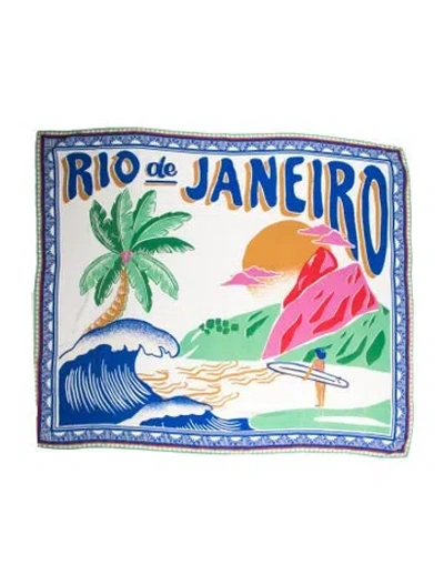 Pre-owned Farm Rio Printed Scarf W/ Tags In Multi