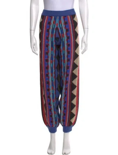 Pre-owned Farm Rio Printed Skinny Leg Pants In Multi