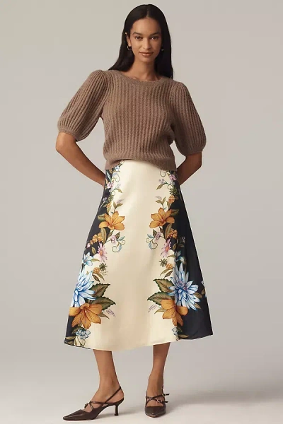 Farm Rio Printed Slip Maxi Skirt In Multi