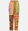 Farm Rio Woman Pants Orange Size S Viscose In Multi