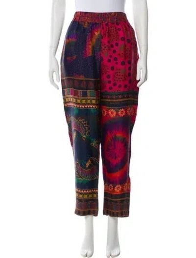 Pre-owned Farm Rio Printed Sweatpants In Blue