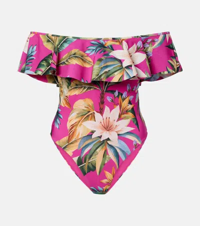 Farm Rio Printed Swimsuit In Multi