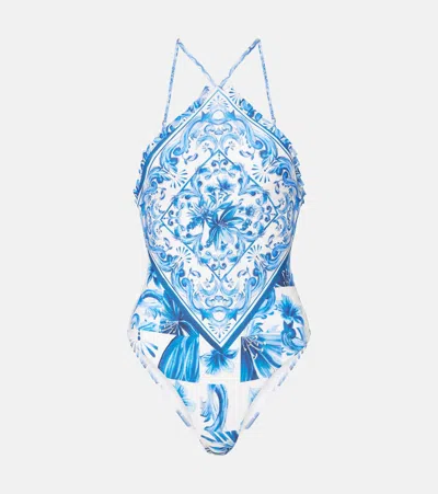 Farm Rio Printed Swimsuit In Multicoloured