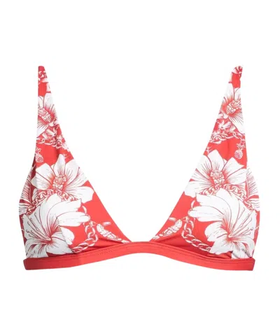 Farm Rio Printed Triangle Bikini In Red