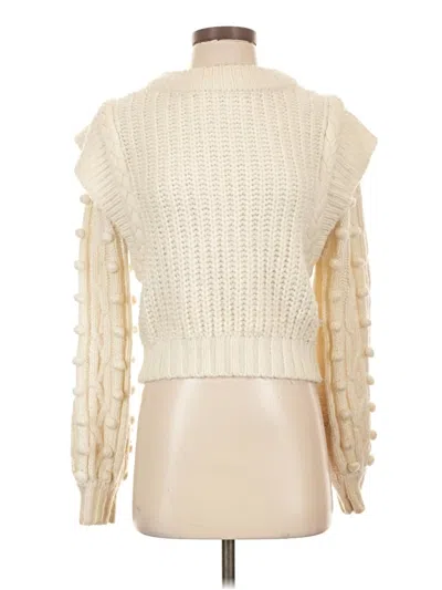 Pre-owned Farm Rio Pullover Sweater In Ivory