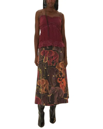 FARM RIO FARM RIO PURPLE LACE SLEEVELESS BLOUSE