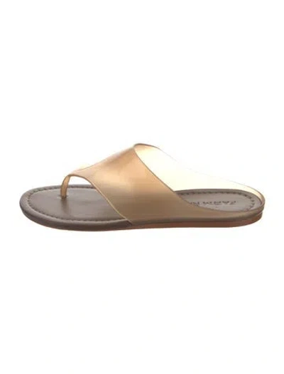 Pre-owned Farm Rio Pvc Flip Flops In Brown