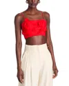 Farm Rio Red Garden Sleeveless Top In Red