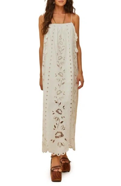 Farm Rio Richelieu Embroidered Maxi Sundress