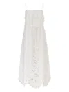 Farm Rio Womens Off-white Richelieu Embroidered Linen-blend Maxi Dress In White